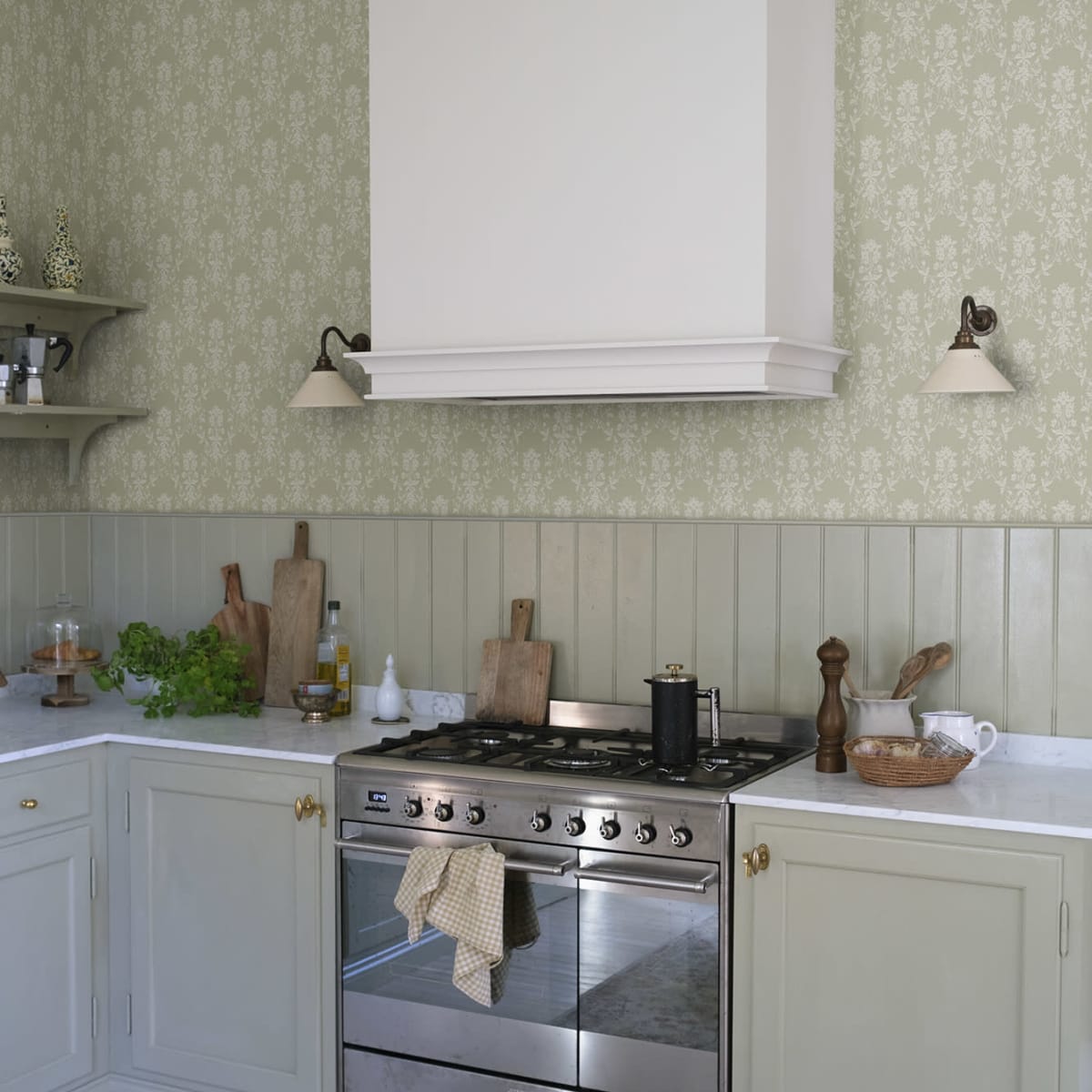 Alva Wallpaper - Spring Green - Sandberg - S10460 - Premier Wallcovering