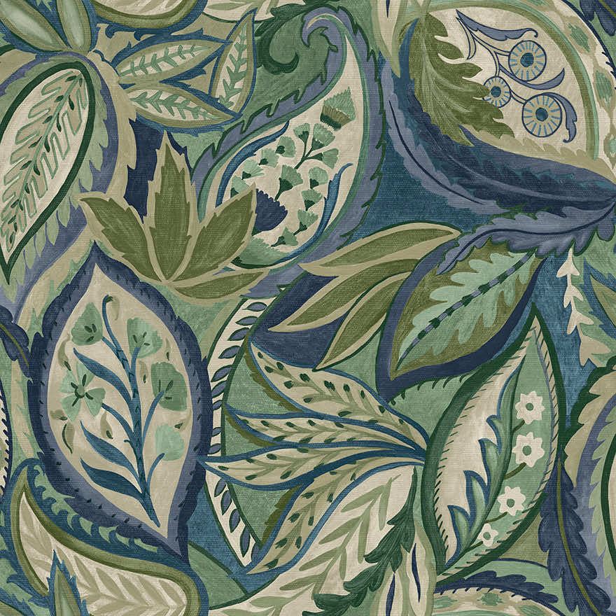 Amaira Wallpaper - Blue - Holden Décor - 91482 - Premier Wallcovering