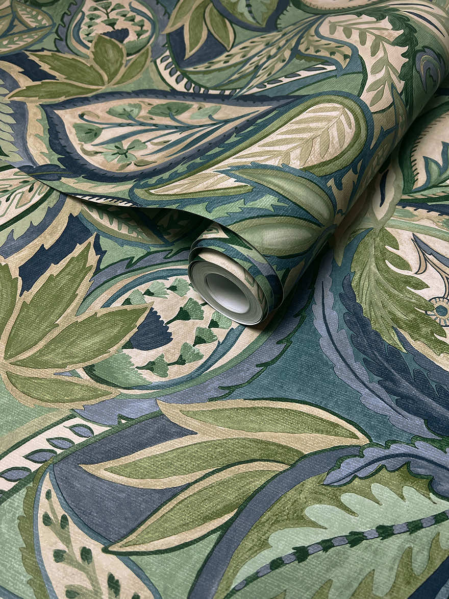 Amaira Wallpaper - Blue - Holden Décor - 91482 - Premier Wallcovering