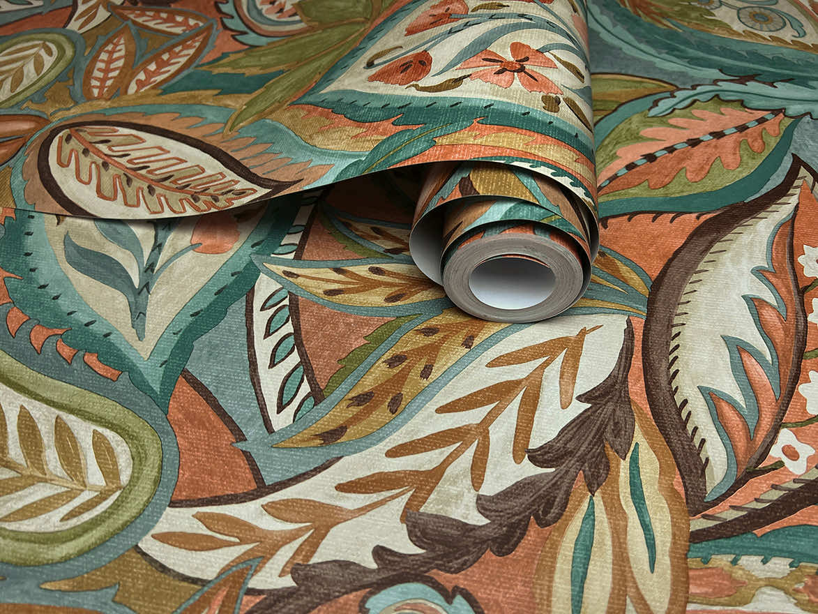 Amaira Wallpaper - Orange - Holden Décor - 91481 - Premier Wallcovering