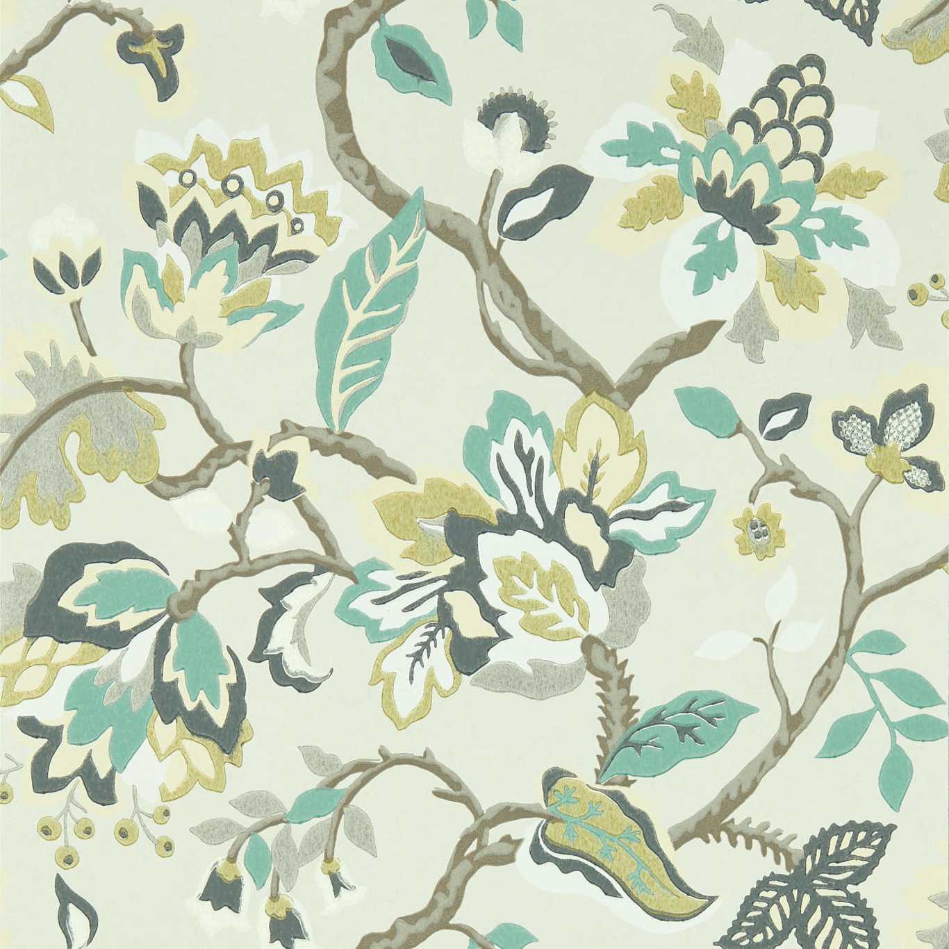 Amanpuri Wallpaper - Grey Mist - DOSW217045 - Sanderson - Premier Wallcovering