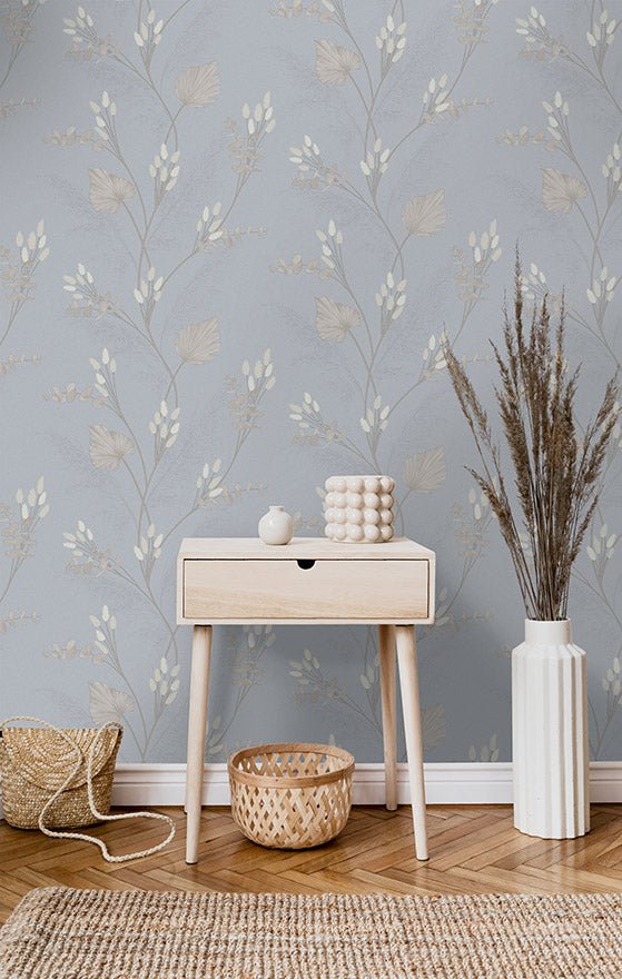 Amarante Wallpaper - Slate Blue - Holden Décor - 36252 - Premier Wallcovering