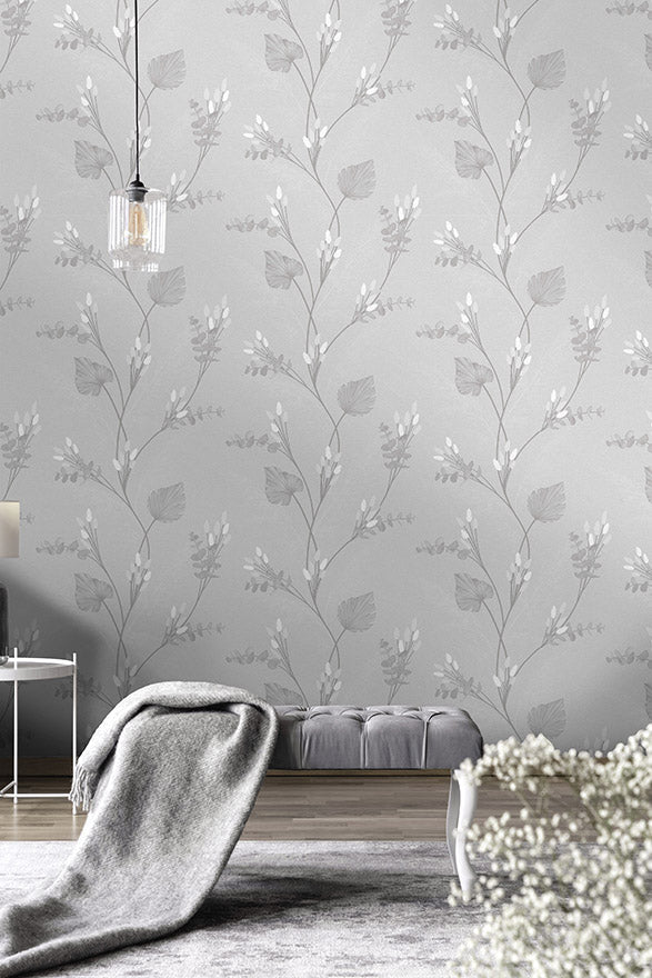 Amarante Wallpaper - Grey - Holden Décor - 36251 - Premier Wallcovering