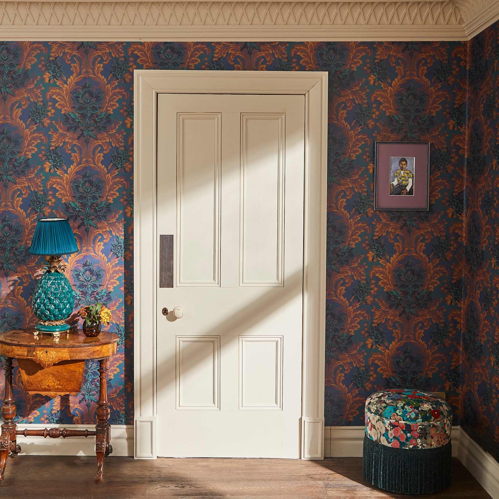 Amarantha Wallpaper - Ink - House of Hackney - 1 - WA - AMA - DI - INK - XXX - Premier Wallcovering