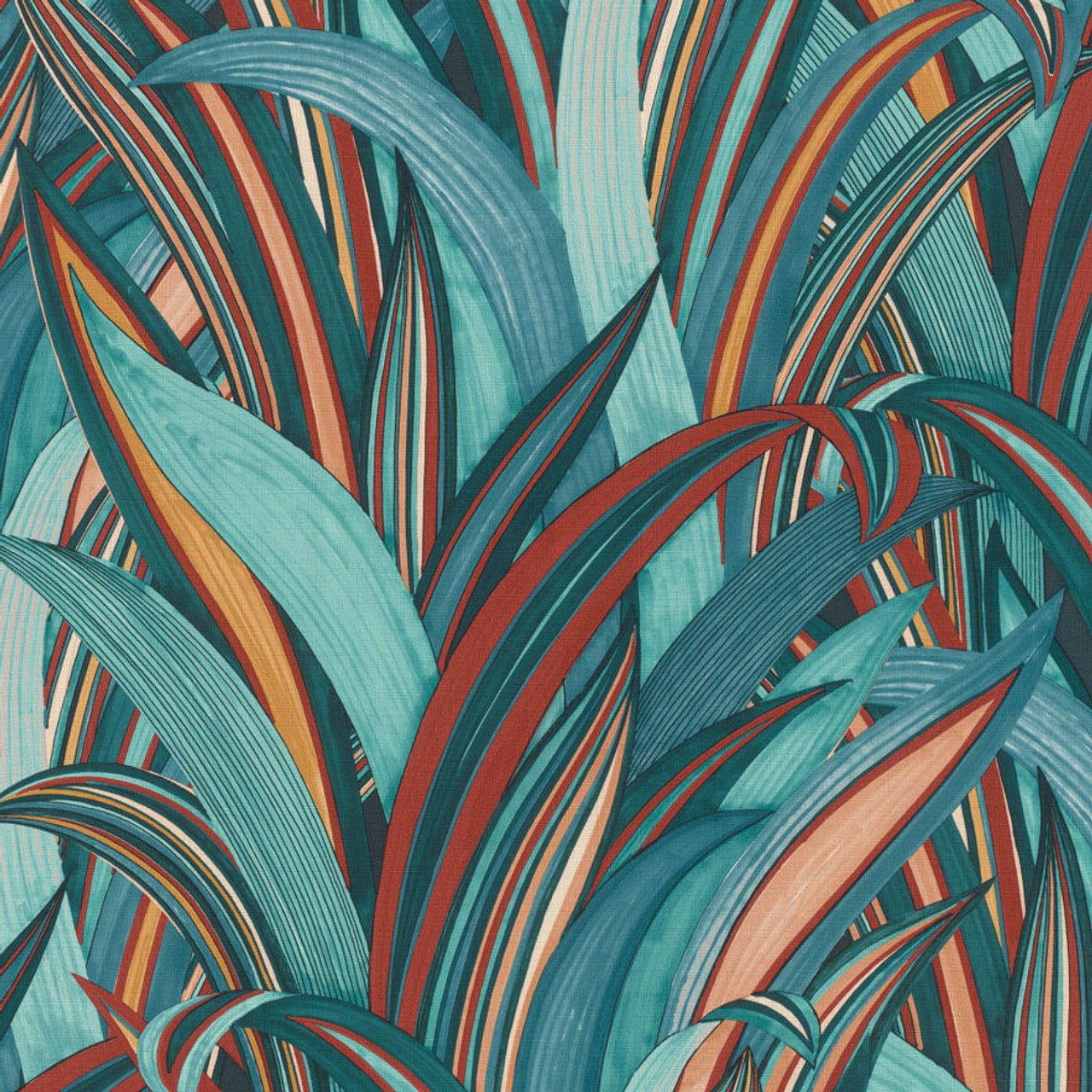 Amazing Wallpaper - Teal/Multi - Rasch - 541250 - Premier Wallcovering