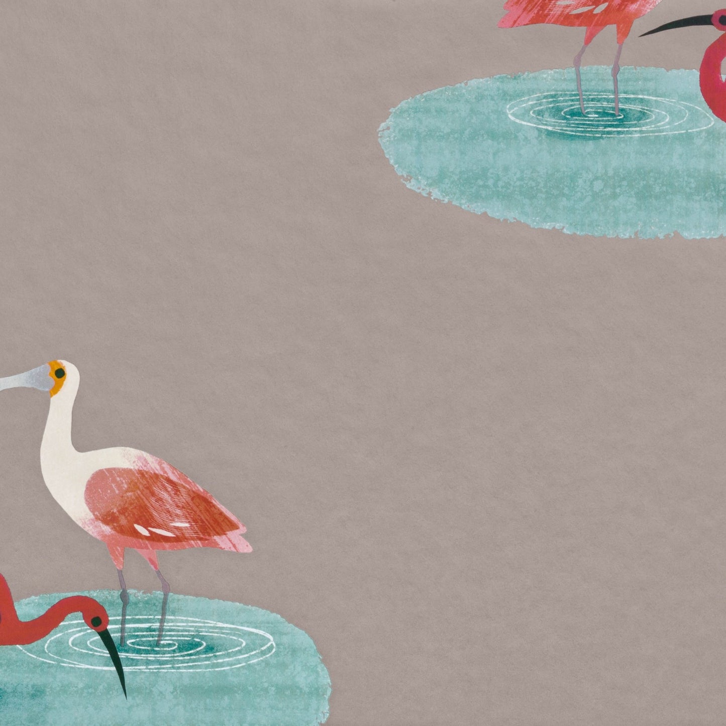 Amazon River Wallpaper - Silver Grey - Villa Nova - W587/01 - Premier Wallcovering