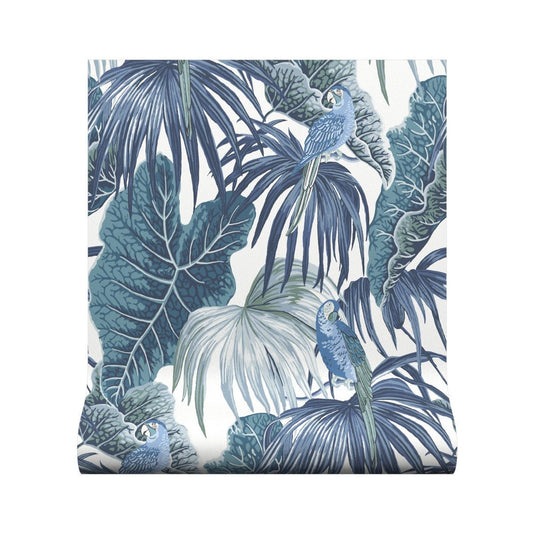 Amazon Wallpaper - Blue - Warner House - Premier Wallcovering