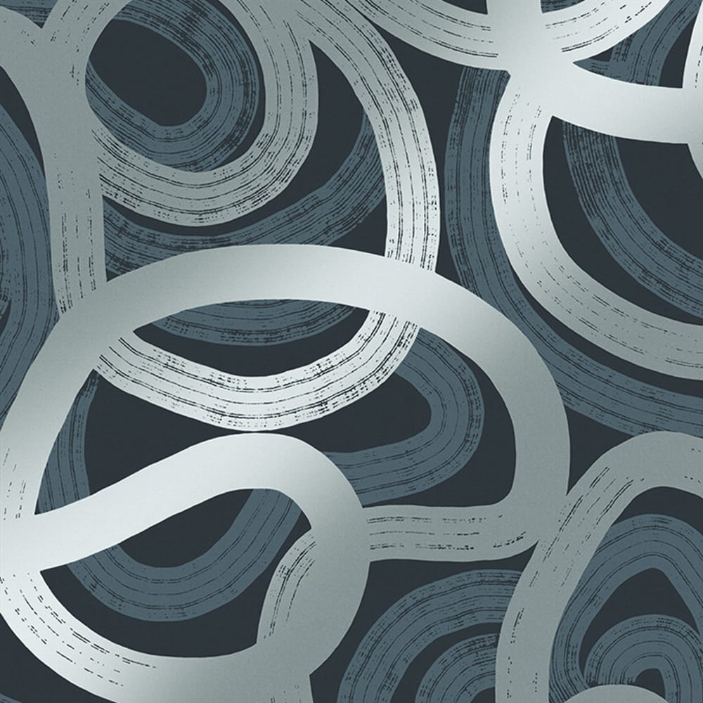 Ambire Wallpaper - Navy - Graham & Brown - 121460 - Premier Wallcovering