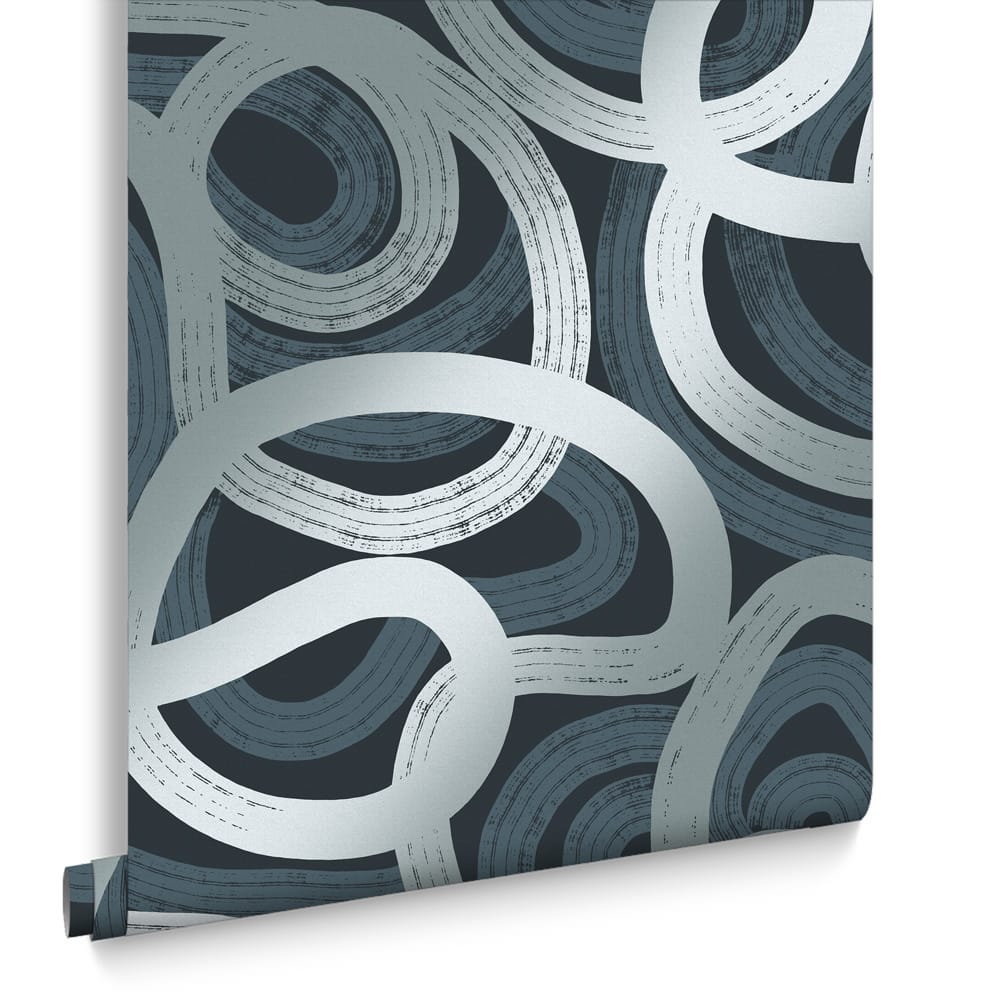 Ambire Wallpaper - Navy - Graham & Brown - 121460 - Premier Wallcovering
