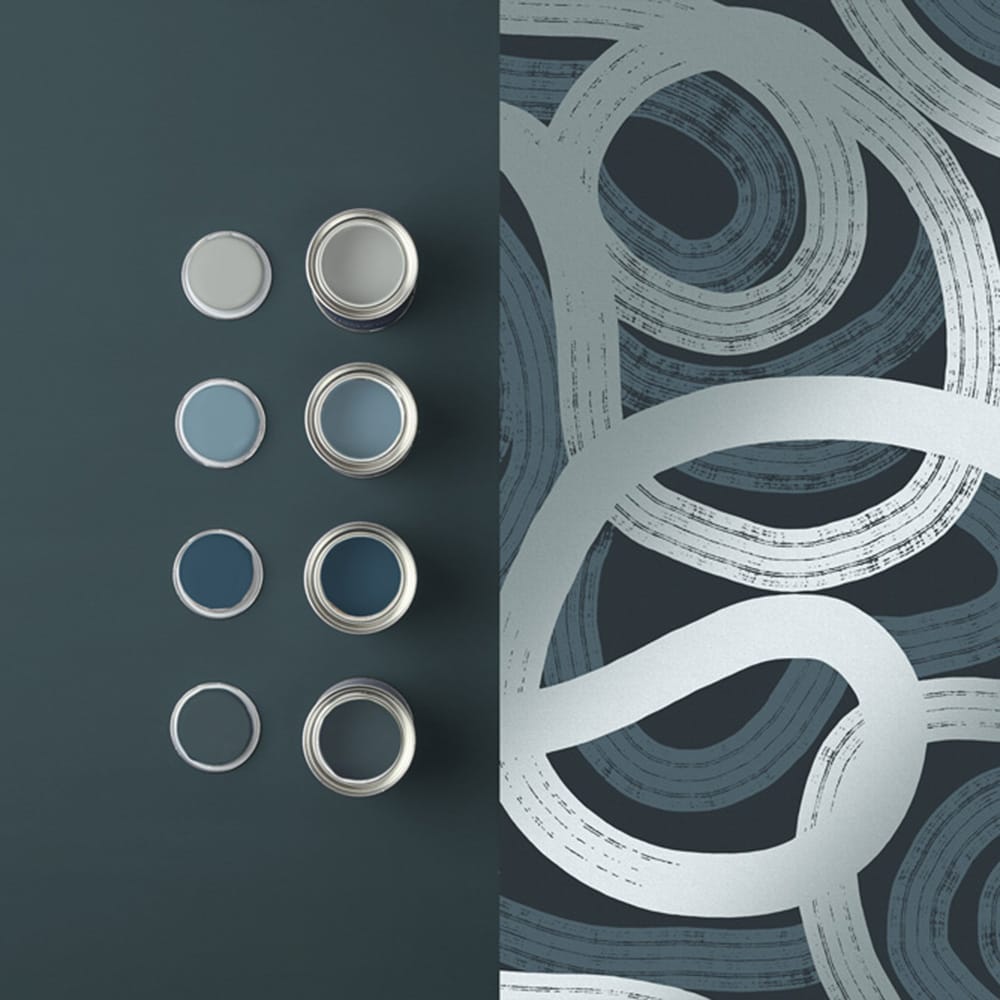 Ambire Wallpaper - Navy - Graham & Brown - 121460 - Premier Wallcovering