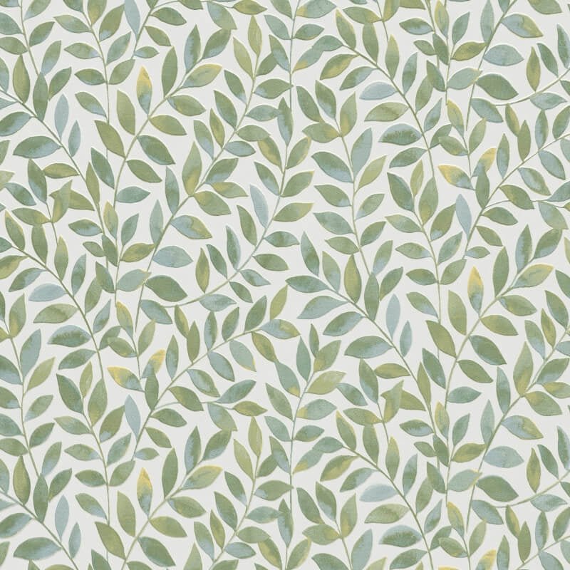 Ameroso Leaf Metallic Wallpaper - Green - Erismann - 10462 - 07 - Premier Wallcovering