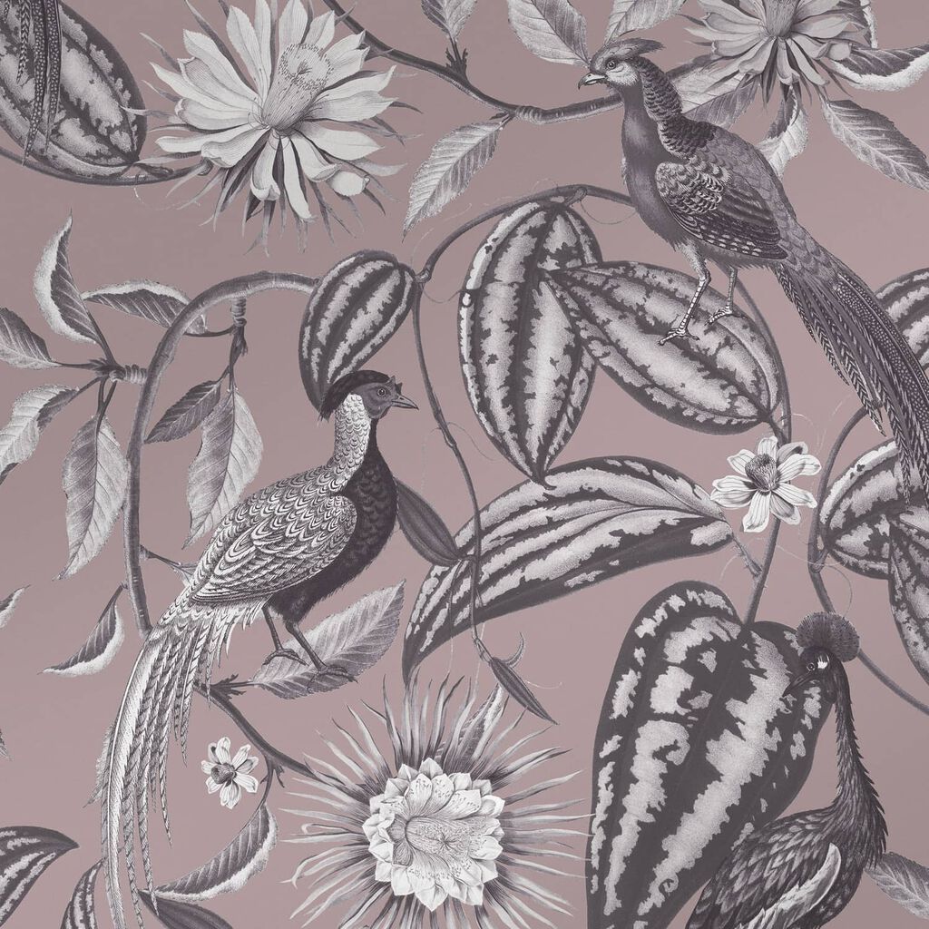Amhersts Garden Wallpaper - Mulberry - Graham & Brown - 120653 - Premier Wallcovering