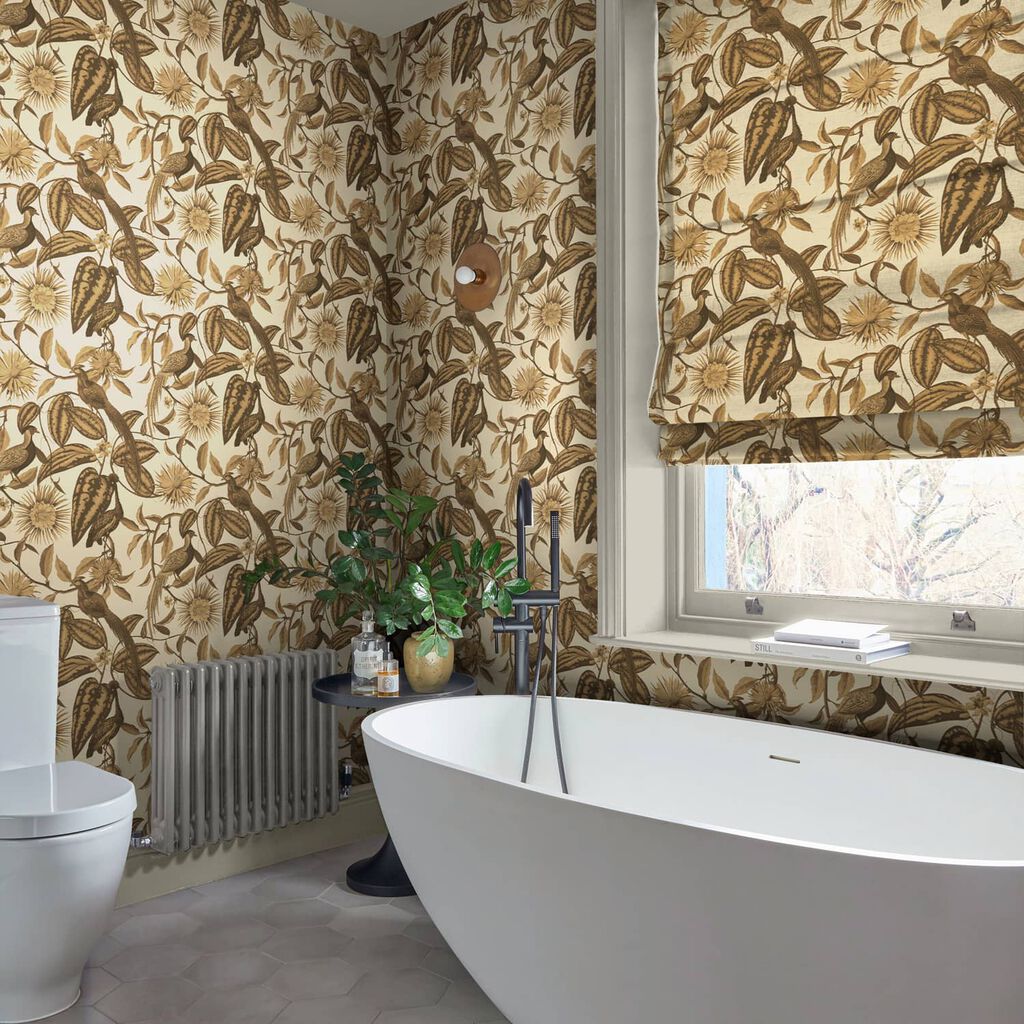 Amhersts Garden Wallpaper - Bronze - Graham & Brown - 120652 - Premier Wallcovering