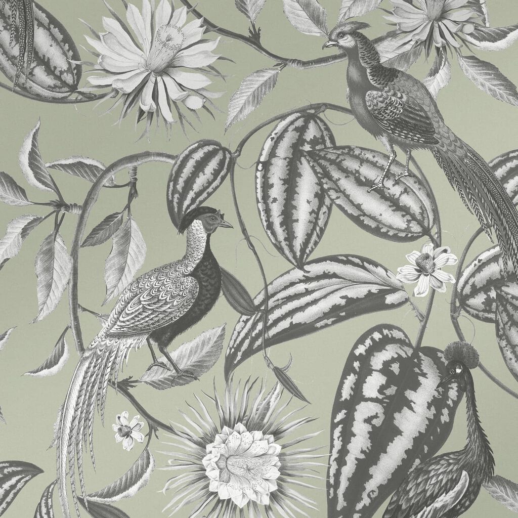 Amhersts Garden Wallpaper - Sage - Graham & Brown - 120651 - Premier Wallcovering