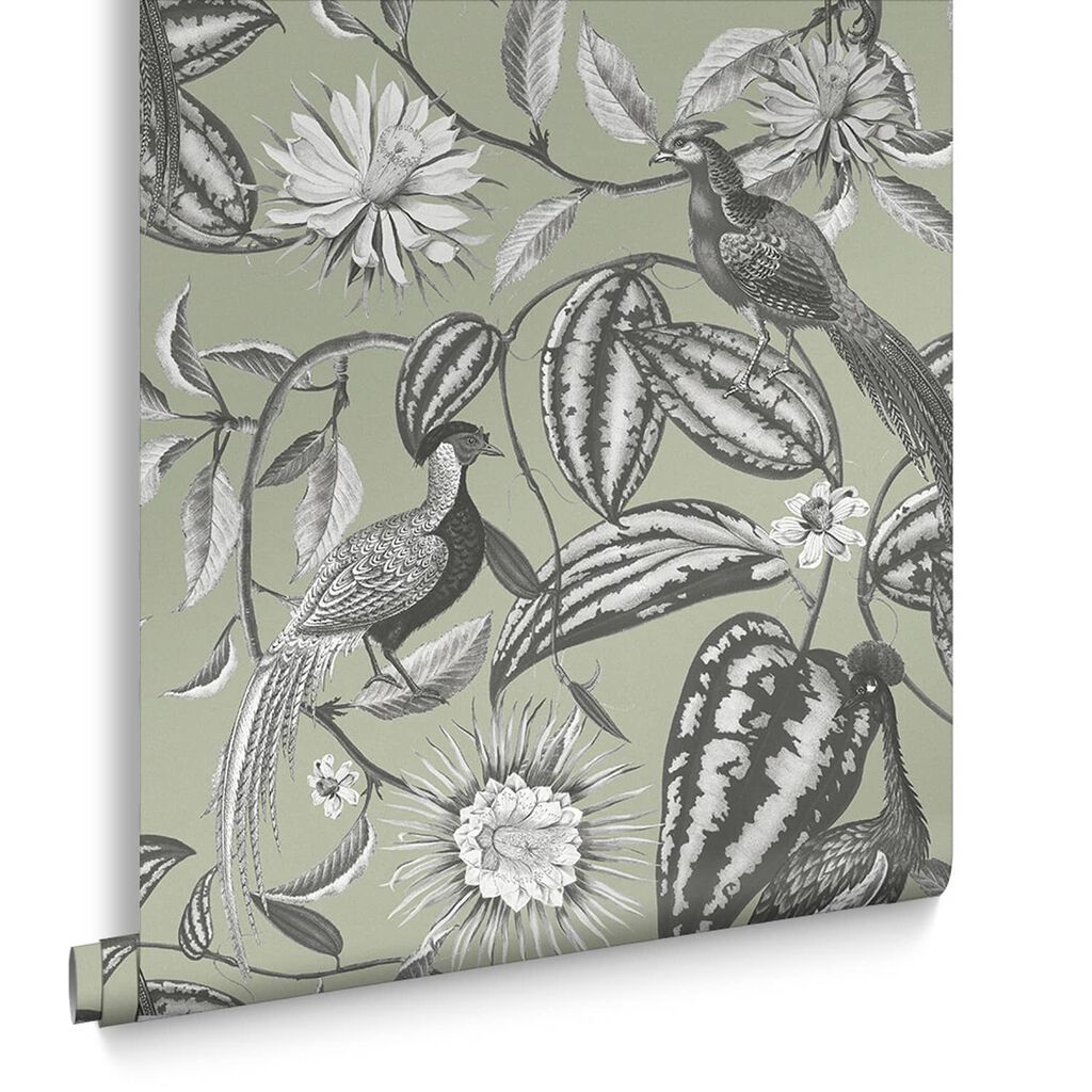 Amhersts Garden Wallpaper - Sage - Graham & Brown - 120651 - Premier Wallcovering
