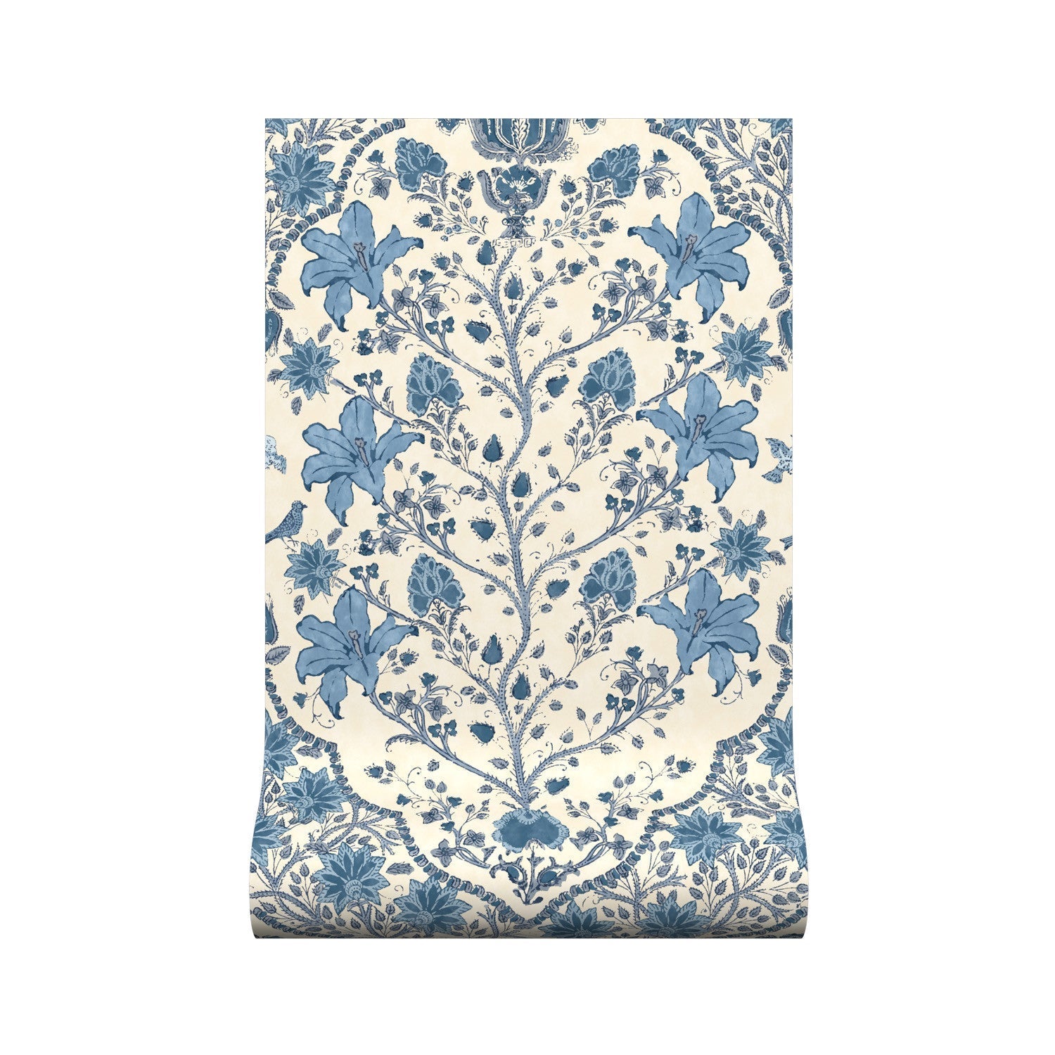 Amoli Wallpaper - Indigo - Warner House - Premier Wallcovering