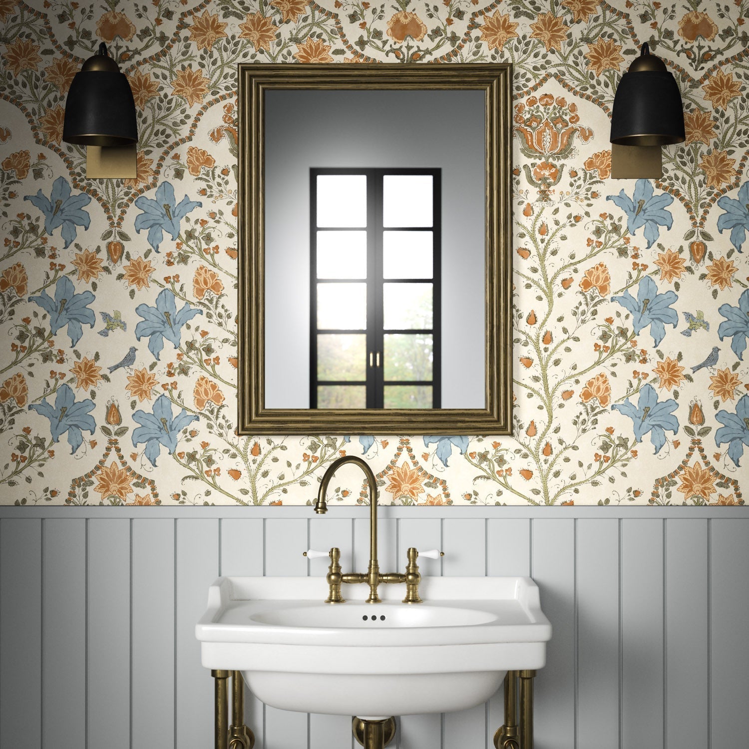 Amoli Wallpaper - Ginger - Warner House - Premier Wallcovering