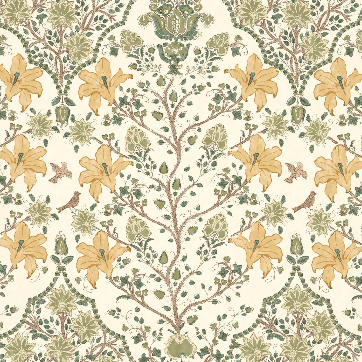 Amoli Wallpaper - Fern - Warner House - Premier Wallcovering