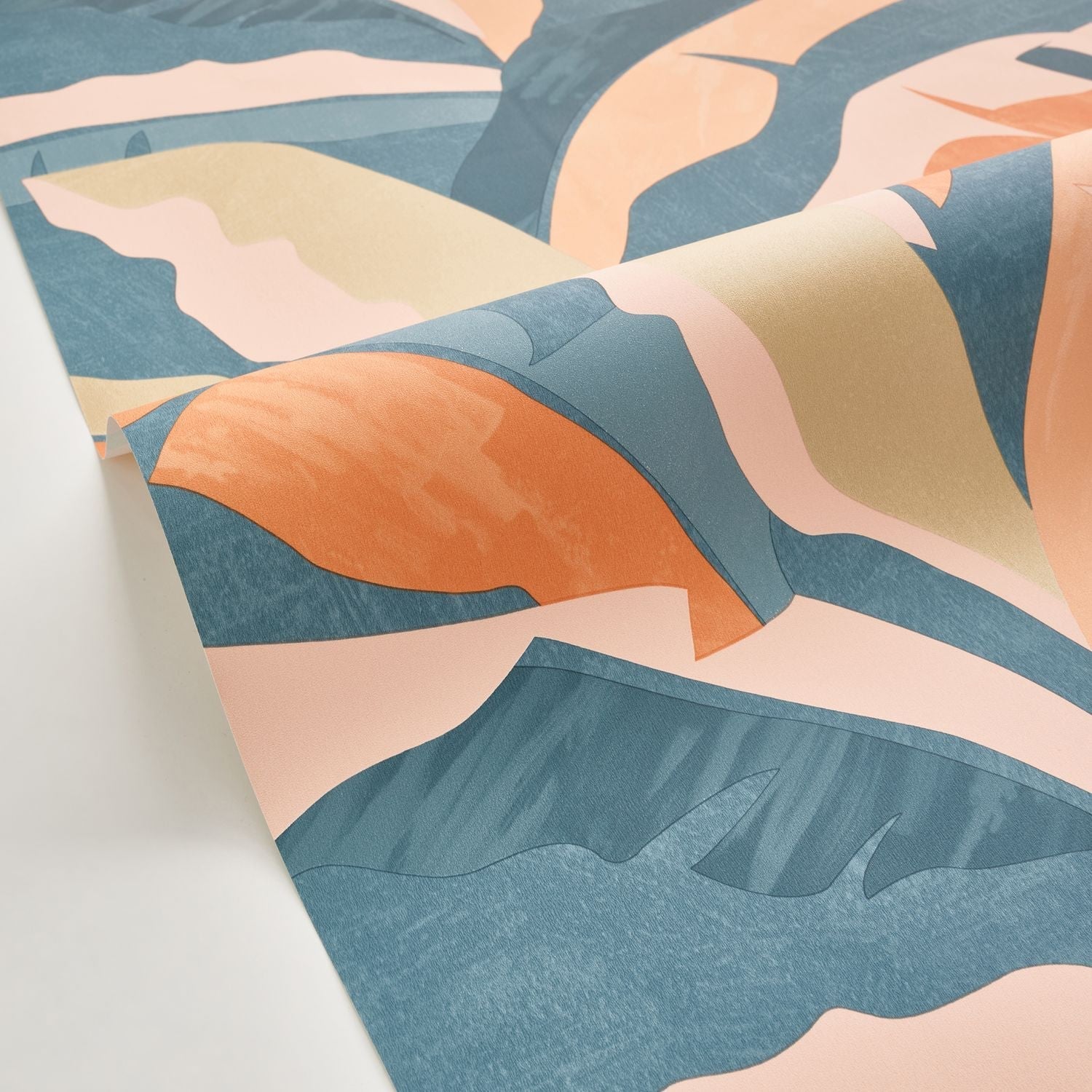 Ampleur Wallpaper - Bleu Canard - Caselio - 104566060 - Premier Wallcovering