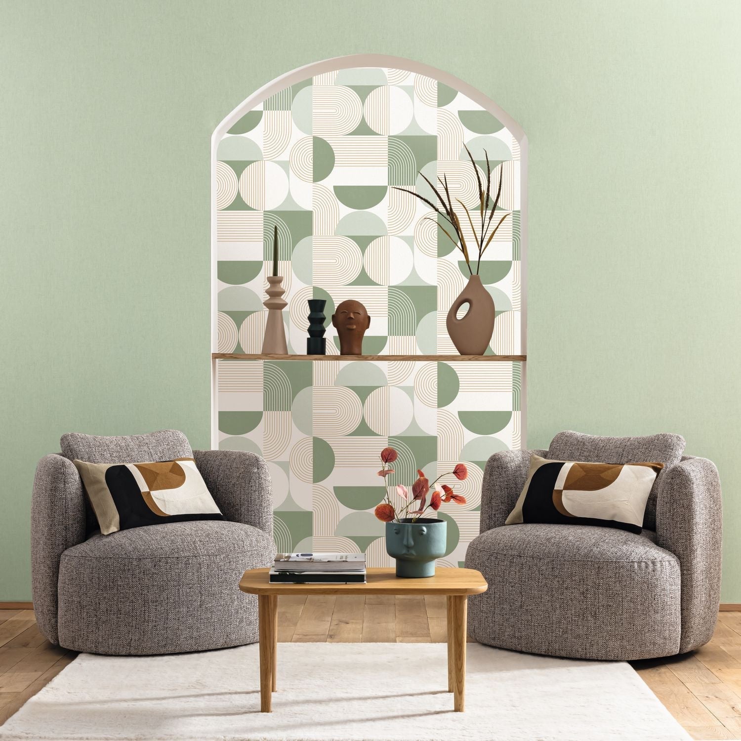 Amplitude Wallpaper - Vert D'eau - Caselio - 105500711 - Premier Wallcovering