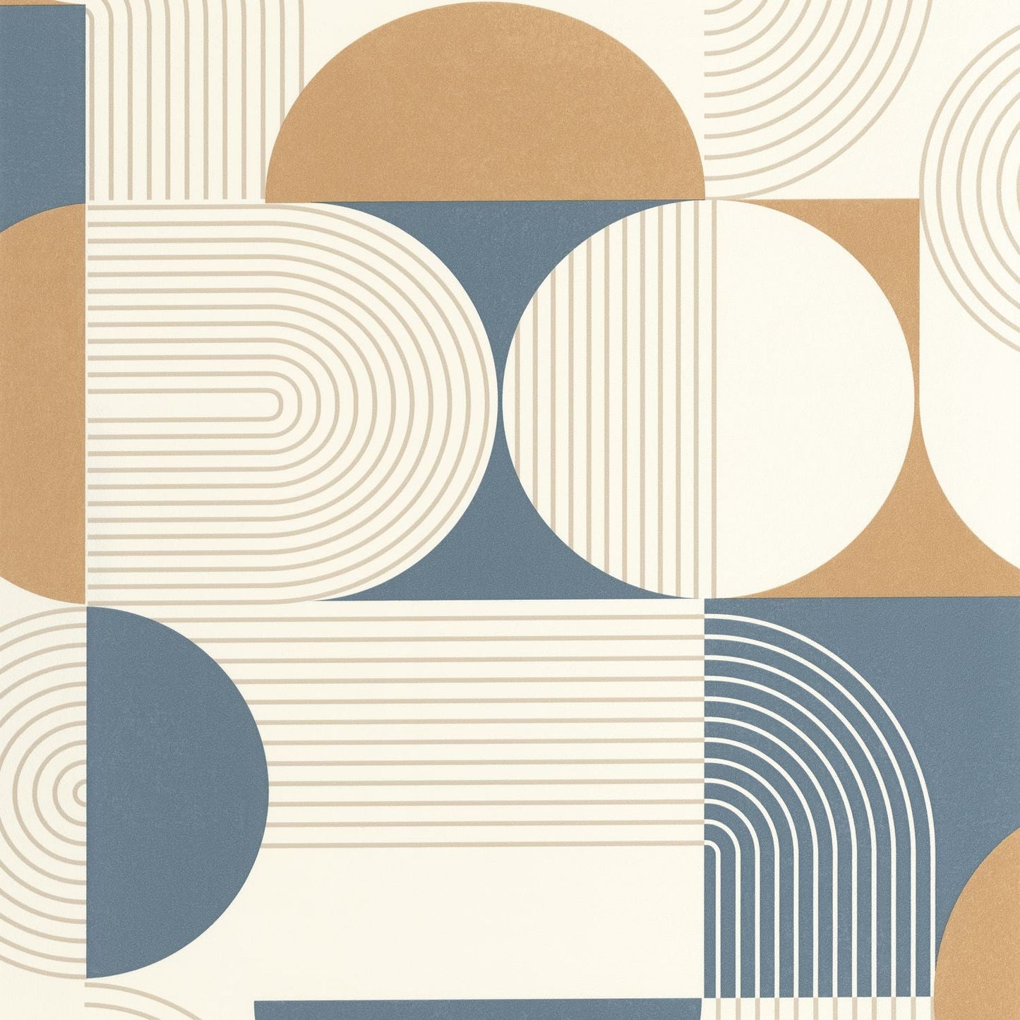 Amplitude Wallpaper - Bleu Camel - Caselio - 105500633 - Premier Wallcovering