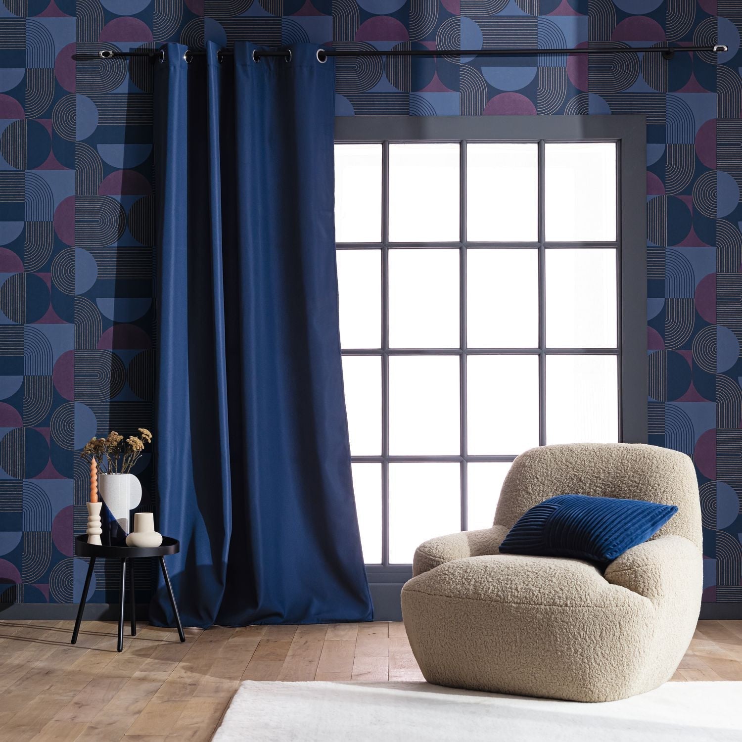 Amplitude Wallpaper - Aubergine - Caselio - 105506555 - Premier Wallcovering