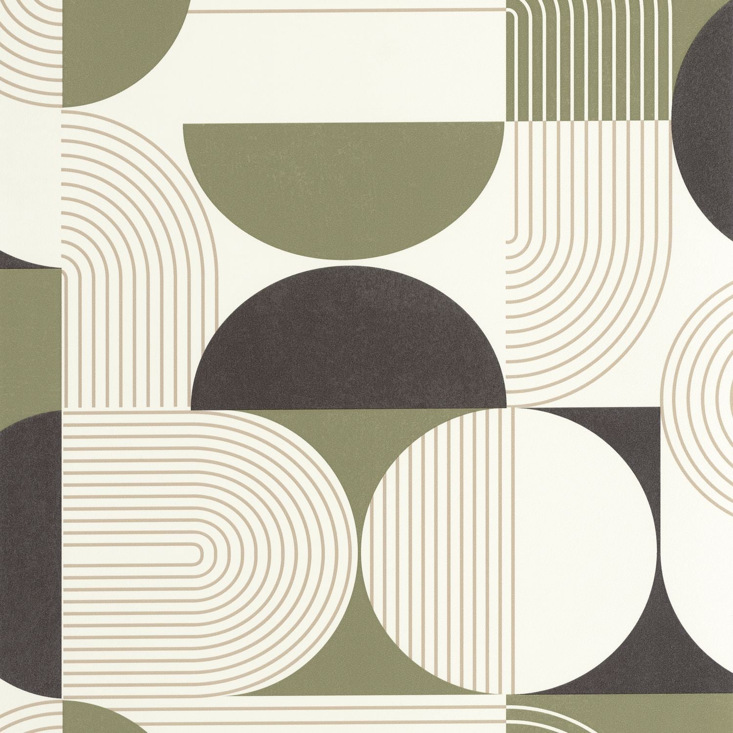 Amplitude Wallpaper - Vert Kaki - Caselio - 105500722 - Premier Wallcovering