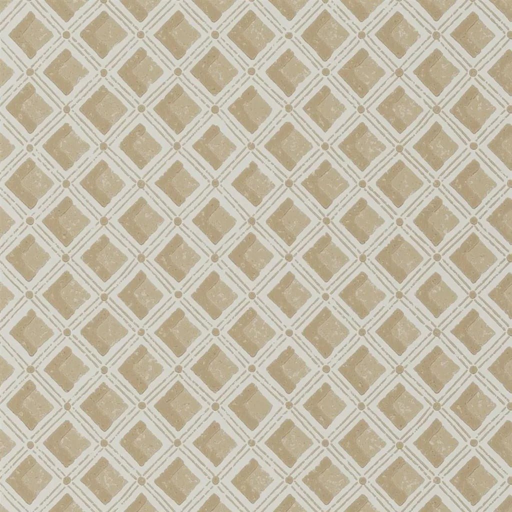 Amsee Geometric Wallpaper - Sandstone - English Heritage - PEH0002/06 - Premier Wallcovering