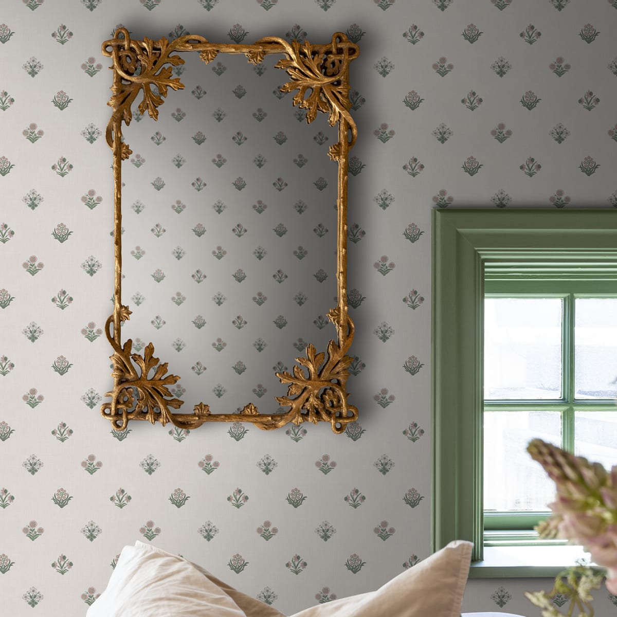 Amy Wallpaper - Pink - Sandberg - S10818 - Premier Wallcovering