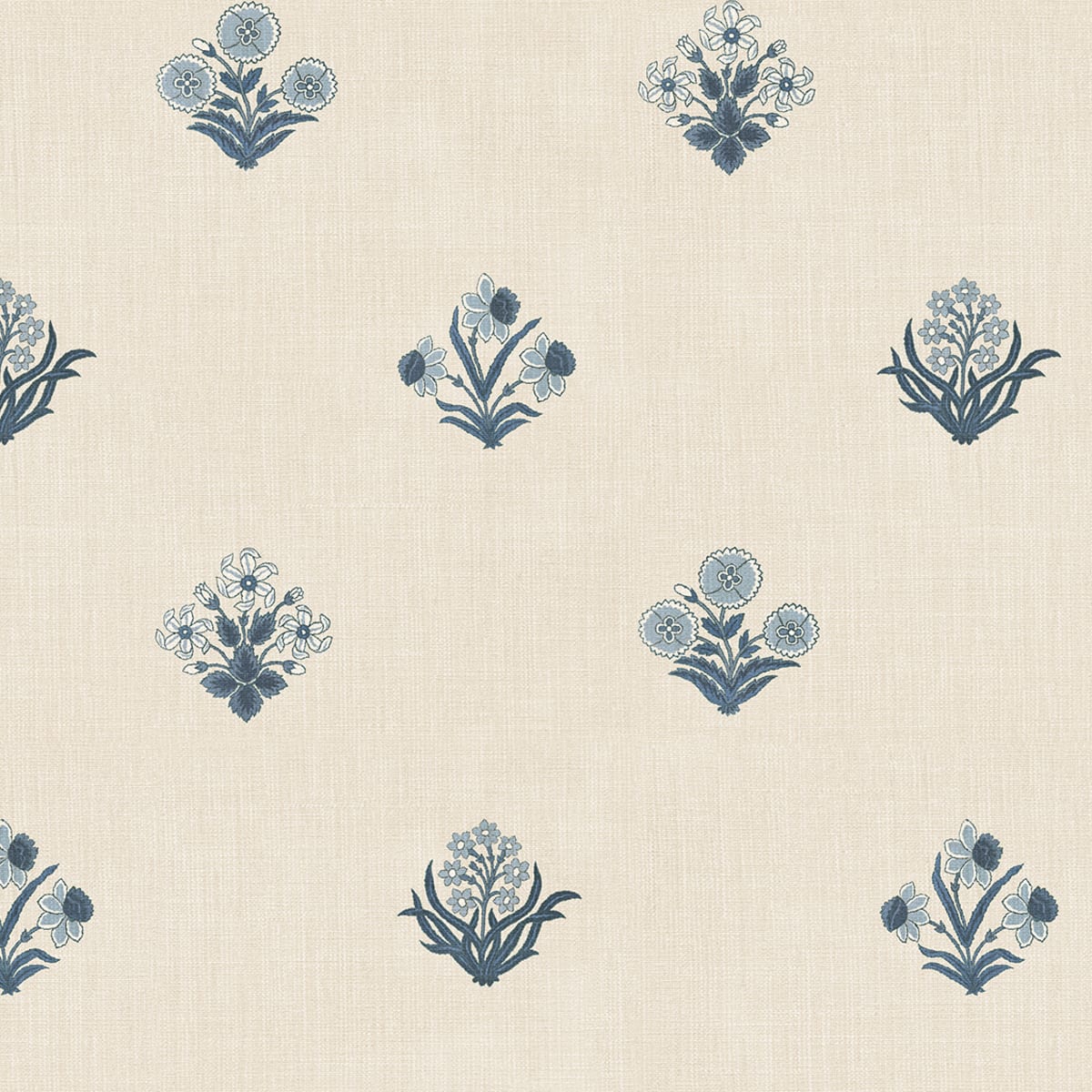 Amy Wallpaper - Blue - Sandberg - S10817 - Premier Wallcovering