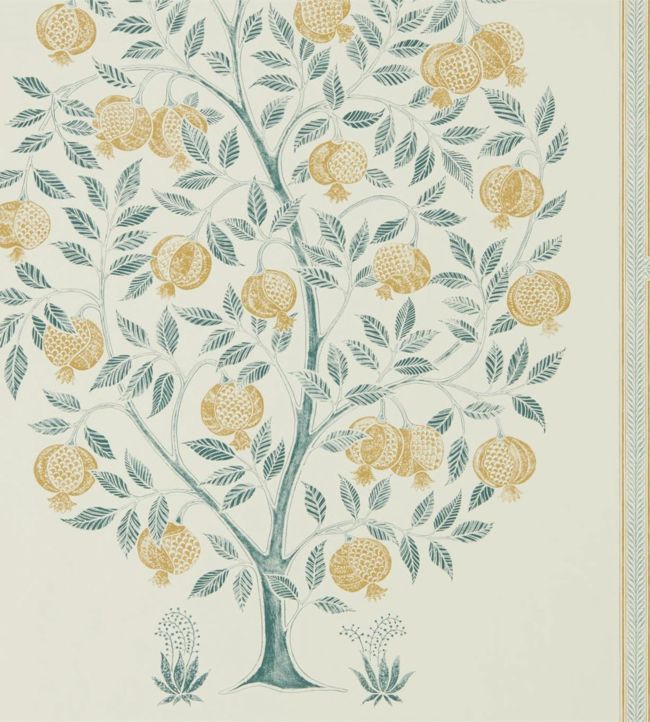 Anaar Tree Wallpaper - English Grey/Woad - DCPW216792 - Sanderson - Premier Wallcovering