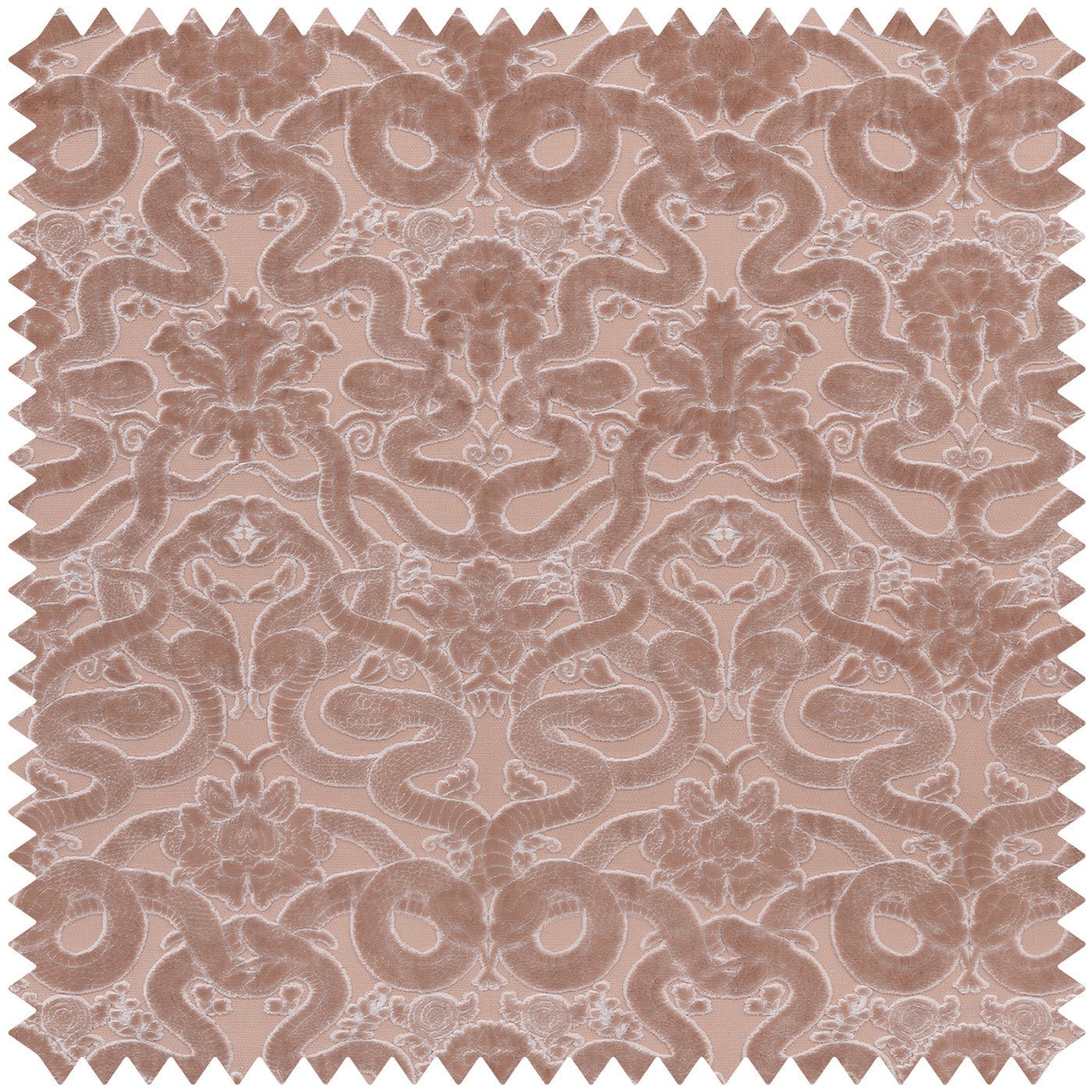 Anaconda Cut Fabric - Dusky-Pink - House of Hackney - 1-FA-ANC-VE-PNK-XXX-XXX - Premier Wallcovering
