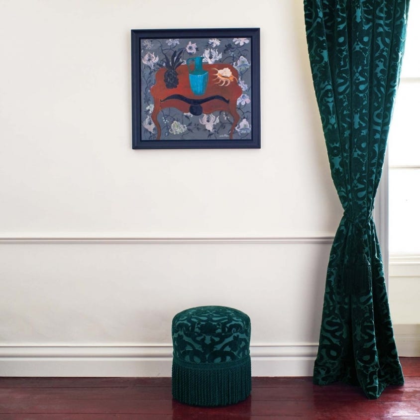 Anaconda Cut Fabric - Petrol - House of Hackney - 1-FA-ANC-VE-PET-XXX-XXX - Premier Wallcovering