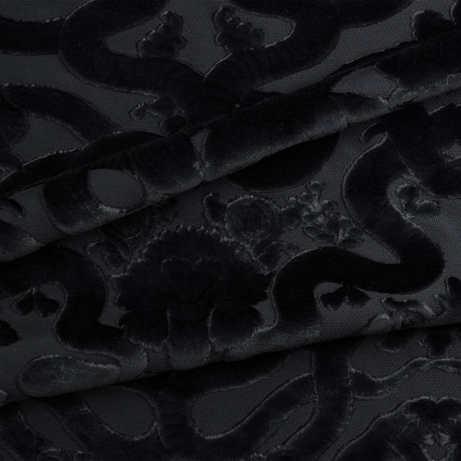 Anaconda Cut Fabric - Noir - House of Hackney - 1-FA-ANC-VE-NOI-XXX-XXX - Premier Wallcovering