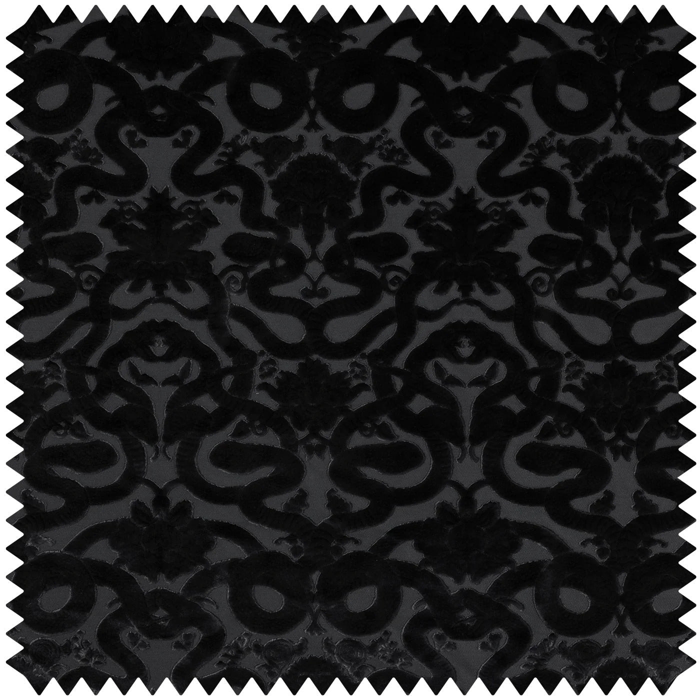 Anaconda Cut Fabric - Noir - House of Hackney - 1-FA-ANC-VE-NOI-XXX-XXX - Premier Wallcovering