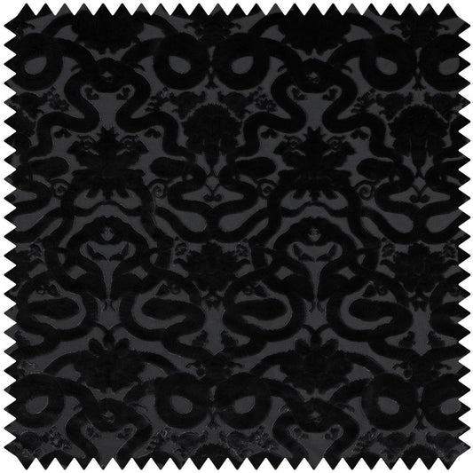 Anaconda Cut Fabric - Noir - House of Hackney - 1-FA-ANC-VE-NOI-XXX-XXX - Premier Wallcovering