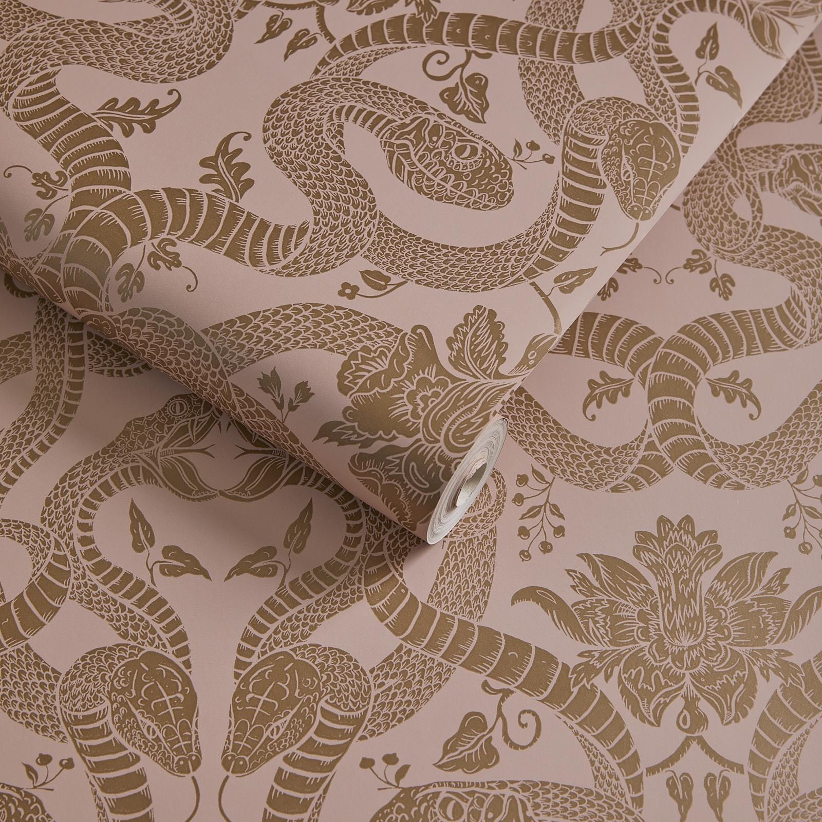 Anaconda Wallpaper - Dusky - Pink - House of Hackney - 1 - WA - ANC - TR - PNK - XXX - 001 - Premier Wallcovering