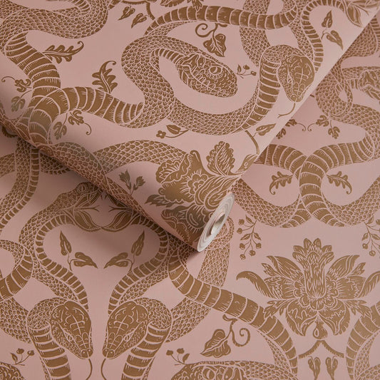 Anaconda Wallpaper - Dusky - Pink - House of Hackney - 1 - WA - ANC - TR - PNK - XXX - 001 - Premier Wallcovering