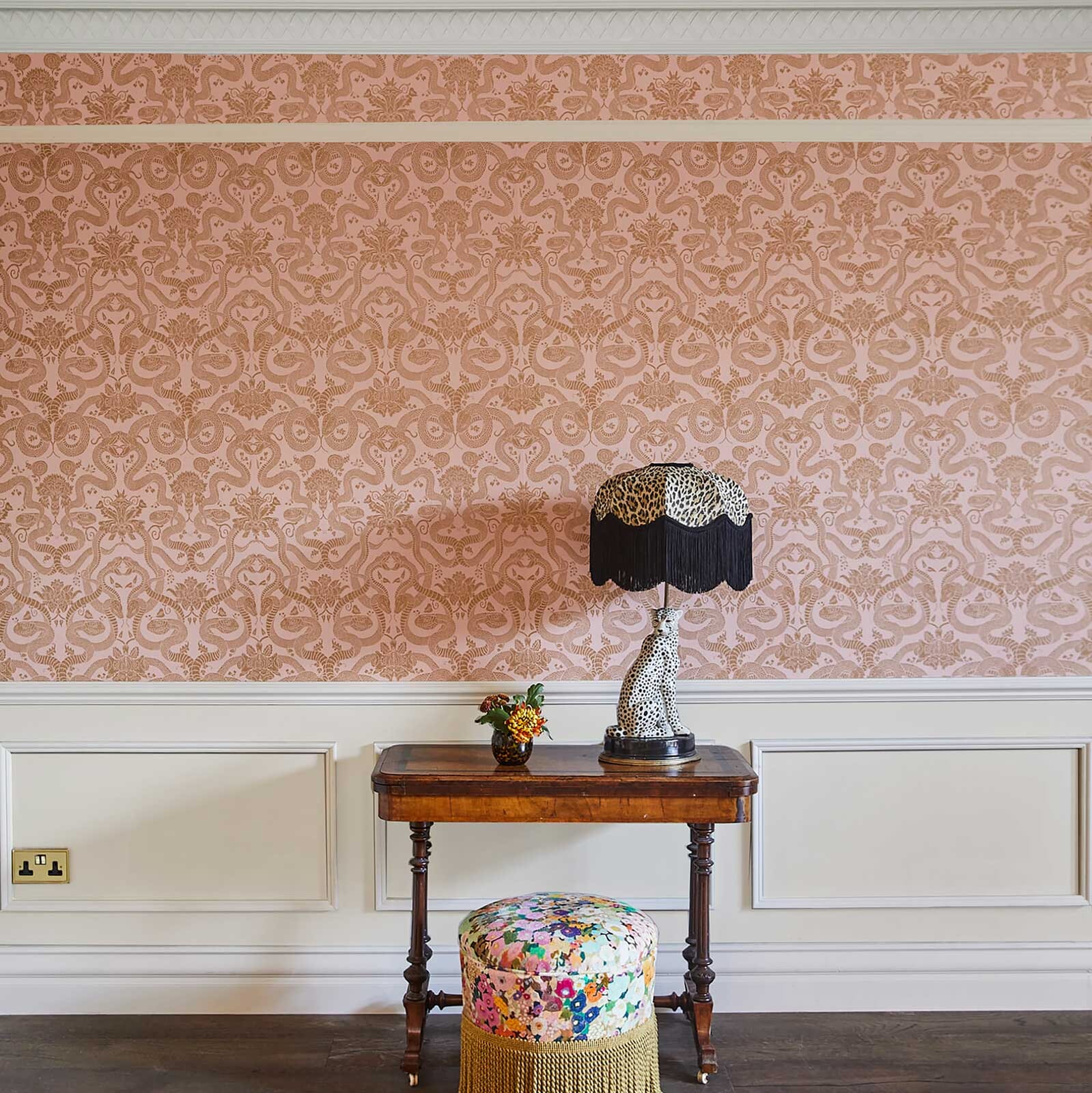 Anaconda Wallpaper - Dusky - Pink - House of Hackney - 1 - WA - ANC - TR - PNK - XXX - 001 - Premier Wallcovering