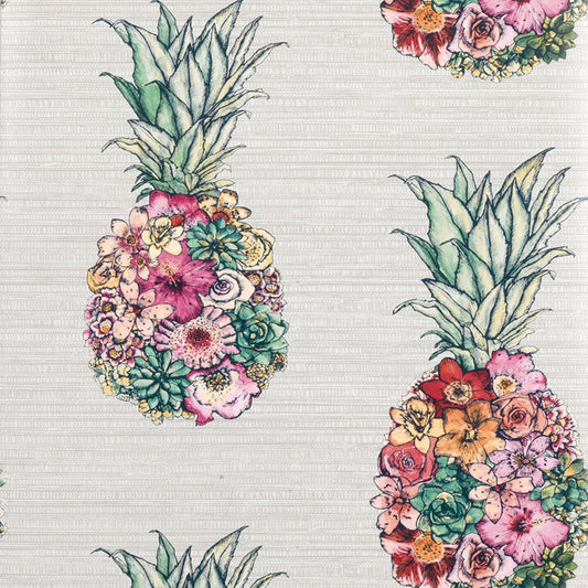Ananas Wallpaper - Cerise/ Lemon/ Mint - Matthew Williamson - W7266-01 - Premier Wallcovering