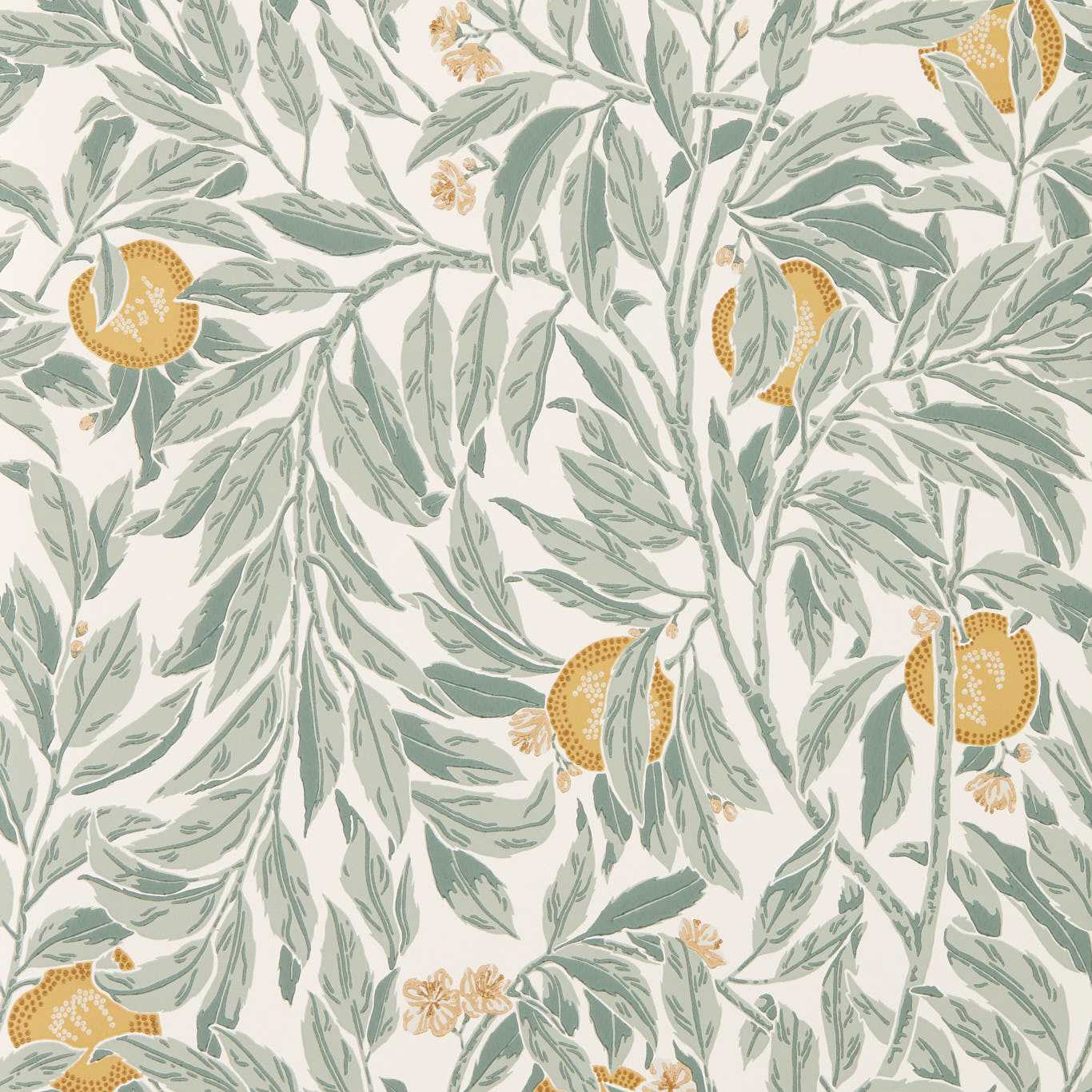 Ancient Apple Orchard Wallpaper - Golden Knot & Sage - Sanderson - DHIP217494 - Premier Wallcovering