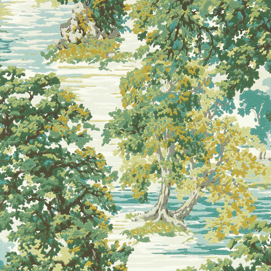 Ancient Canopy Wallpaper - Sap Green - DABW217220 - Sanderson - Premier Wallcovering