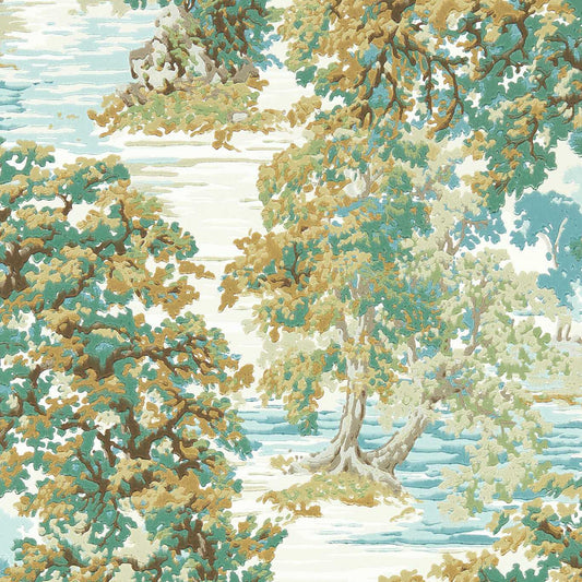 Ancient Canopy Wallpaper - Moss - DABW217221 - Sanderson - Premier Wallcovering