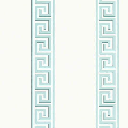 Andreas Stripe Wallpaper - Aqua - Thibaut - T14239 - Premier Wallcovering