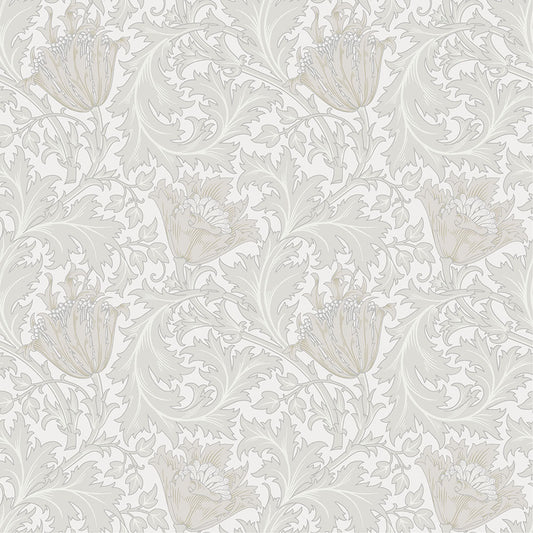 Anemone Wallpaper - White Beige - Midbec - 82001 - Premier Wallcovering