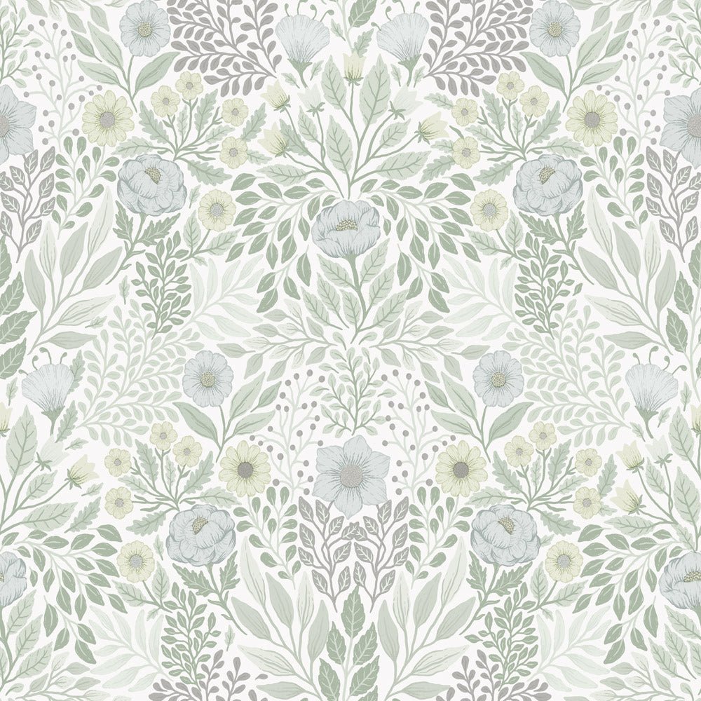 Äng Wallpaper - Light Green - Midbec - 26001 - Premier Wallcovering