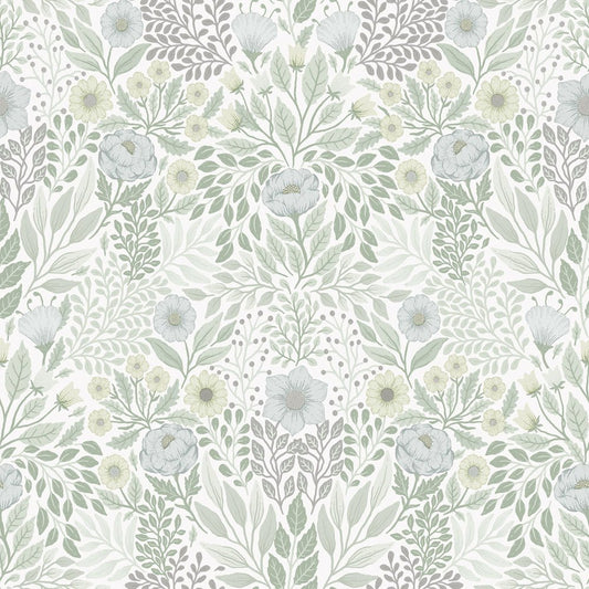 Äng Wallpaper - Light Green - Midbec - 26001 - Premier Wallcovering