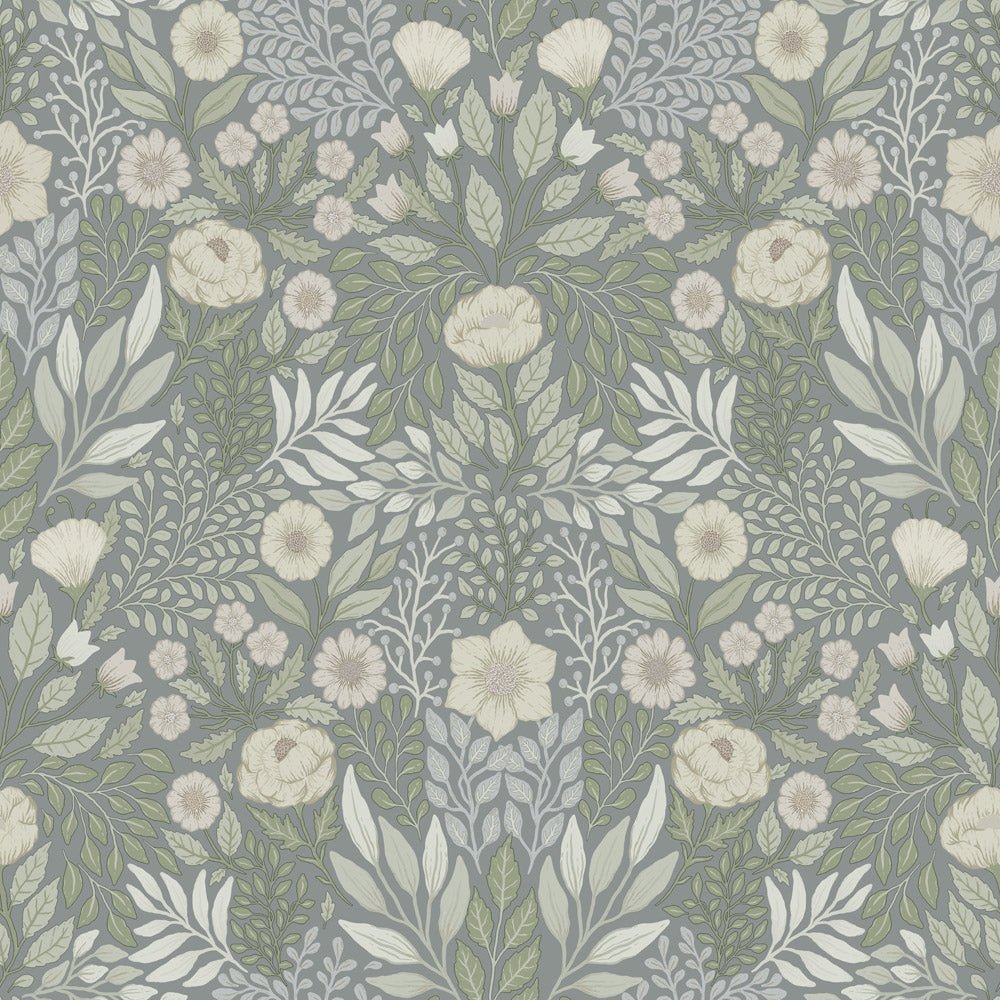 Äng Wallpaper - Moss Green - Midbec - 26019 - Premier Wallcovering