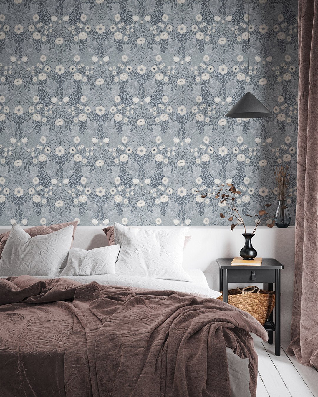 Äng Wallpaper - Blue - Midbec - 26003 - Premier Wallcovering