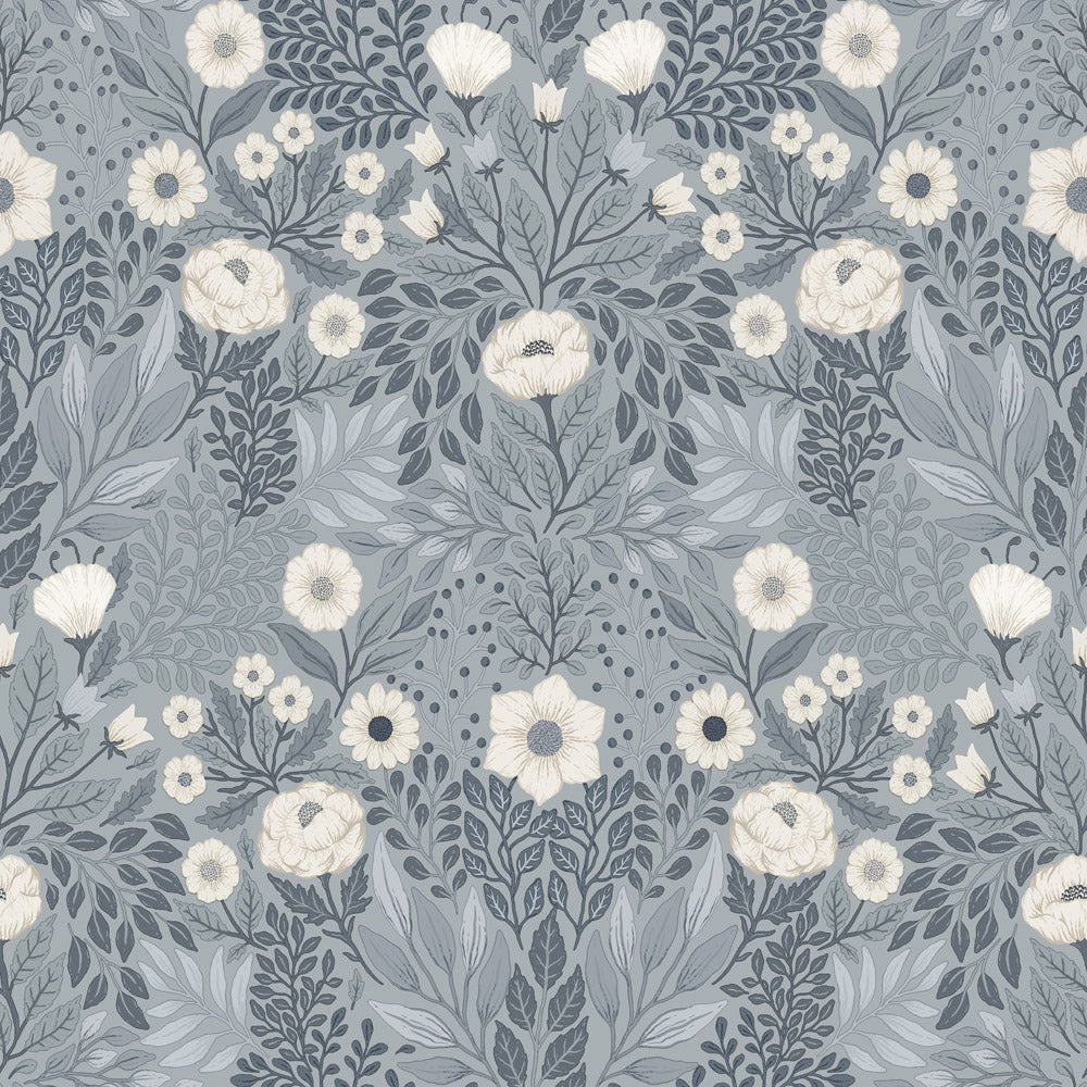 Äng Wallpaper - Blue - Midbec - 26003 - Premier Wallcovering